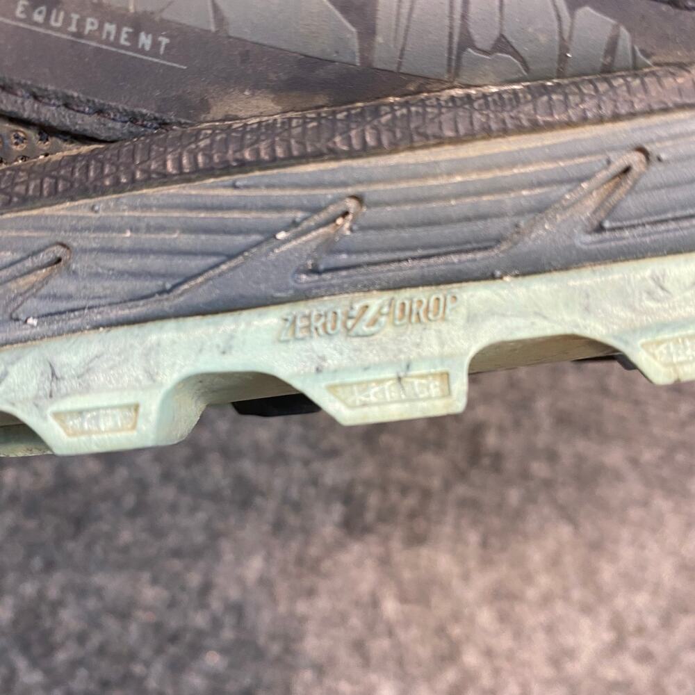Altra Lone Peak 4.5 Women 9.5 Trail Running Shoes Sneaker Black Blue Zero Drop - Picture 10 of 10